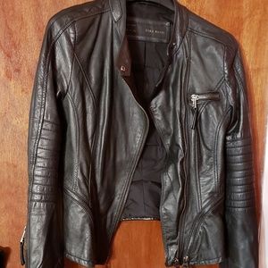 Black leather jacket (CUSTOMIZED)